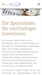 Mobile Screenshot of discover-capital.de